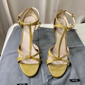 Miu Miu Size 40 Strappy Heels w/ shoe bags